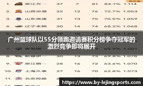 广州篮球队以55分领跑邀请赛积分榜争夺冠军的激烈竞争即将展开